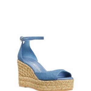 Stuart Weitzman Canvas Espadrilles Sandals